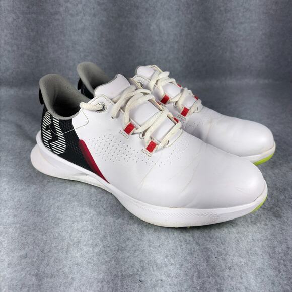 Footjoy FJ Fuel Spikeless Golf Shoes Size 6M White/Black/Red Strato-Lite Golfing main image 7